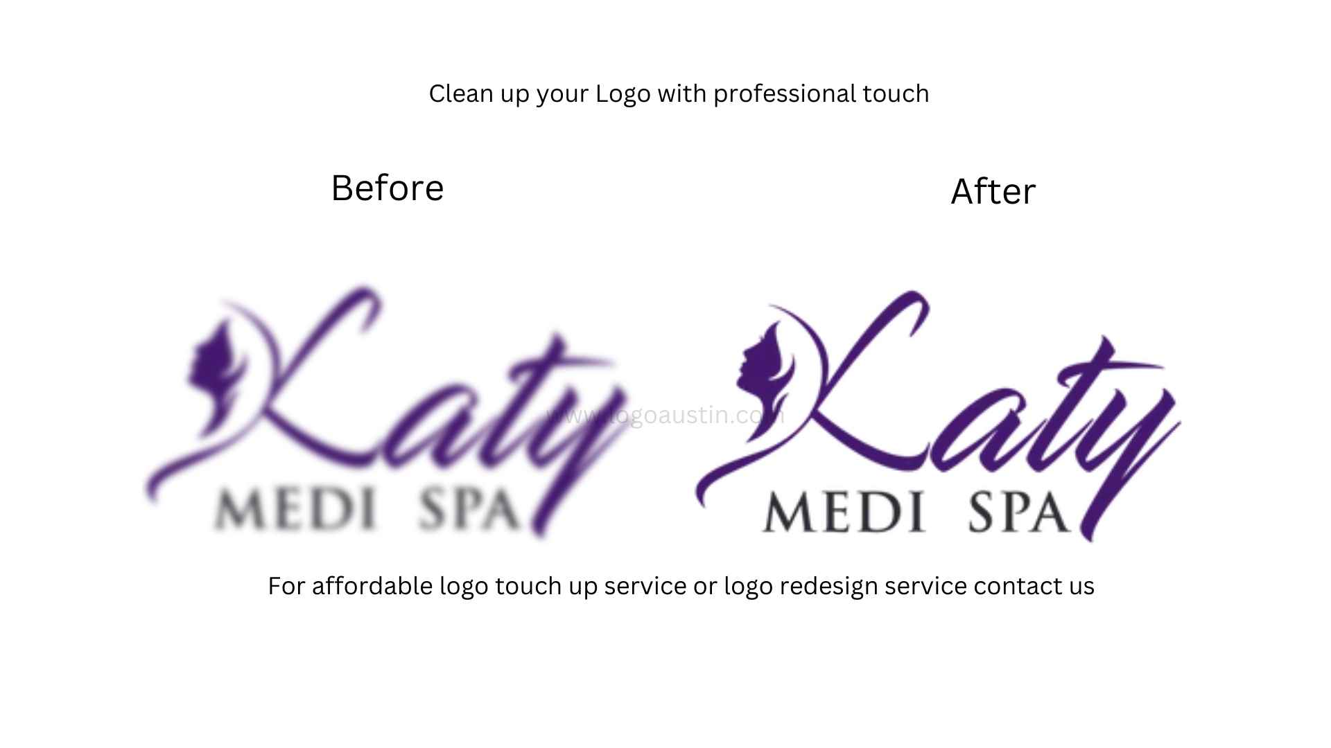 logo cleaning service and logo redesign